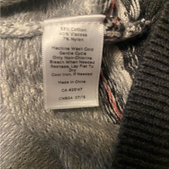 TALBOTS Pullover Sweater Women Size 1X Cotton Blend Fair Isle Nordic Soft Ivory - Picture 3 of 6